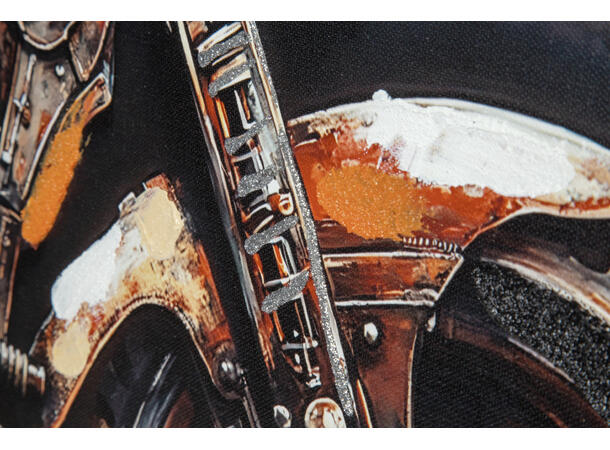 Bilde lerretstrykk motorsykkel 50x100cm Shiny foliert fototrykk 