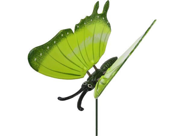 Blomsterpinne sommerfugl 15x17x66cm 6ass 