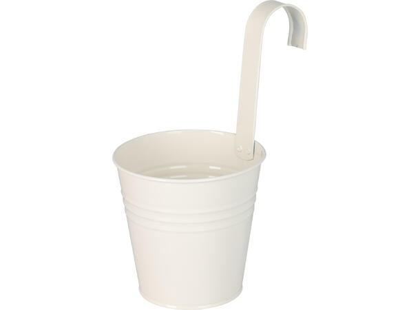 Blomsterpotte galvani. jern 13x25cm 5ass Vekt: 130g 