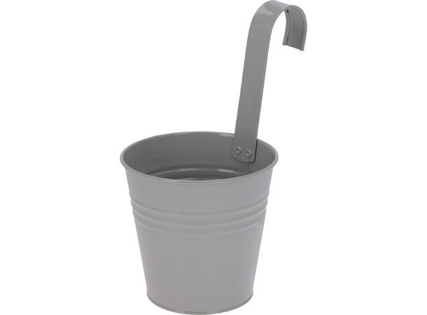 Blomsterpotte galvani. jern 13x25cm 5ass Vekt: 130g 