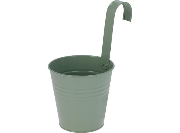 Blomsterpotte galvani. jern 13x25cm 5ass Vekt: 130g 