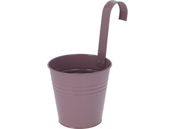 Blomsterpotte galvani. jern 13x25cm 5ass Vekt: 130g 