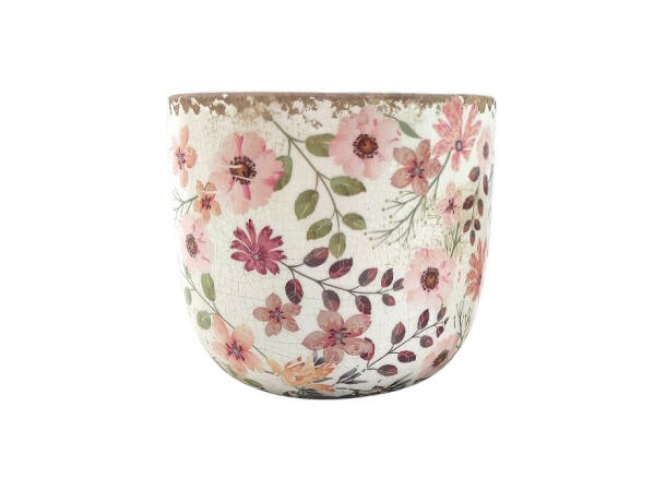 Blomsterpotte keramikk 12,5x12,5x11 cm Forpk 4stk 