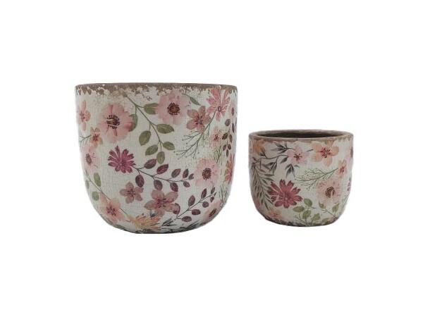 Blomsterpotte keramikk 12,5x12,5x11 cm 