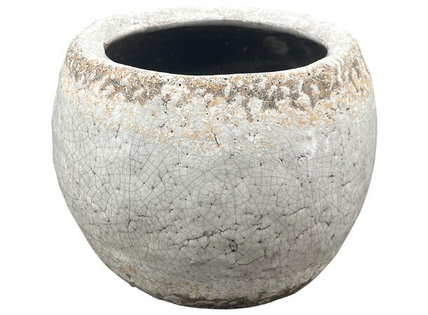 Blomsterpotte krem terracotta 18x13cm Forpk 6stk 