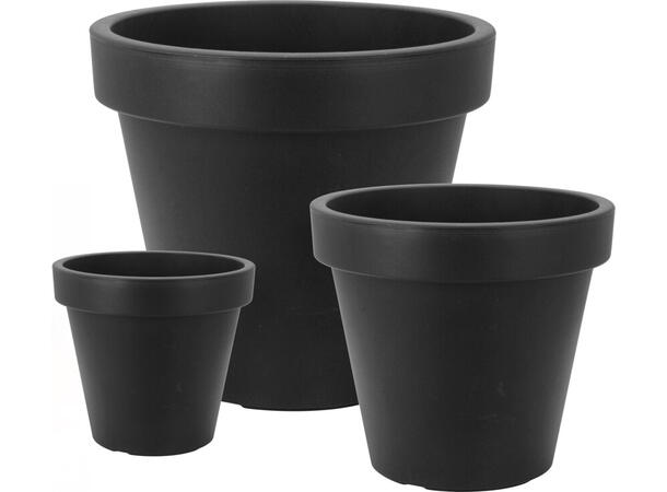 Blomsterpotte pall grå ø30-50cm 70stk 