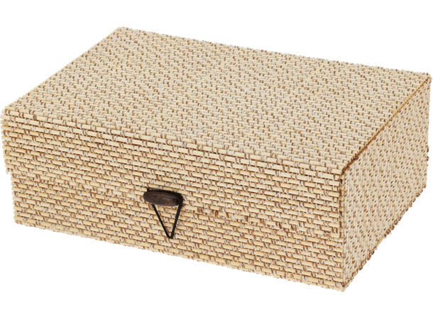 Boks oppbevaring 4 skrin av tre 4stk 16x12x6 / 19x13x7 / 22x15x8 / 25x17x9cm 