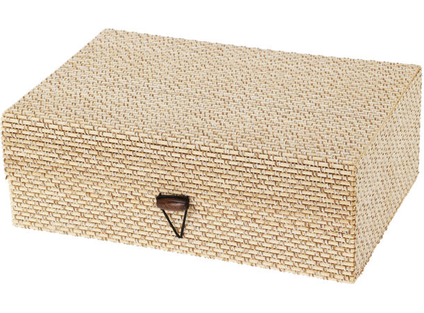 Boks oppbevaring 4 skrin av tre 4stk Str 16x12x6  19x13x7  22x15x8  25x17x9cm 