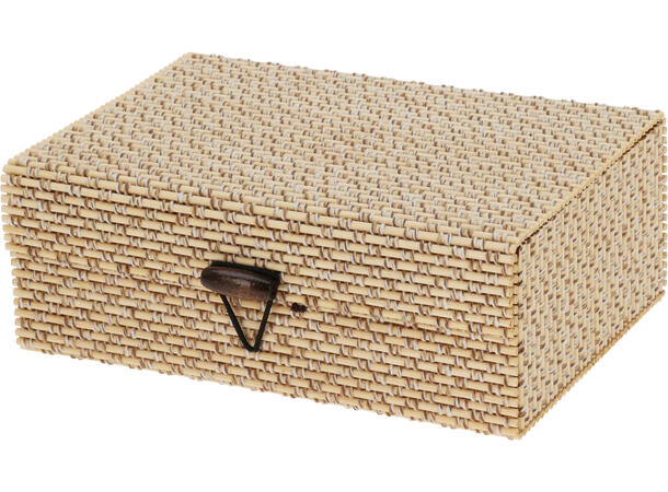 Boks oppbevaring 4 skrin av tre 4stk Str 16x12x6  19x13x7  22x15x8  25x17x9cm 