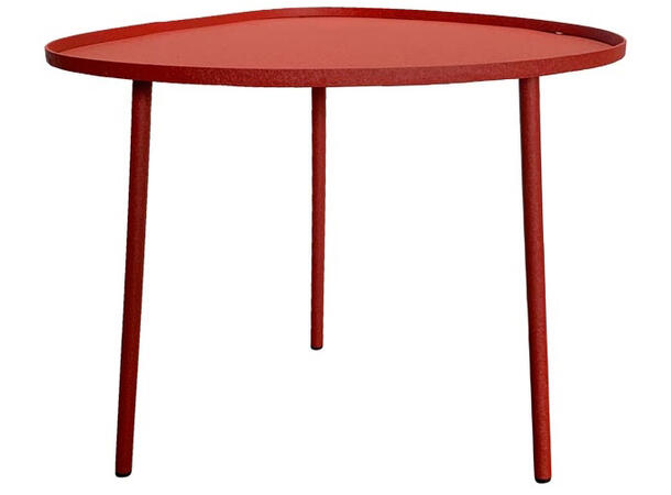 Bord metall emalje rødt 44×44×43cm 