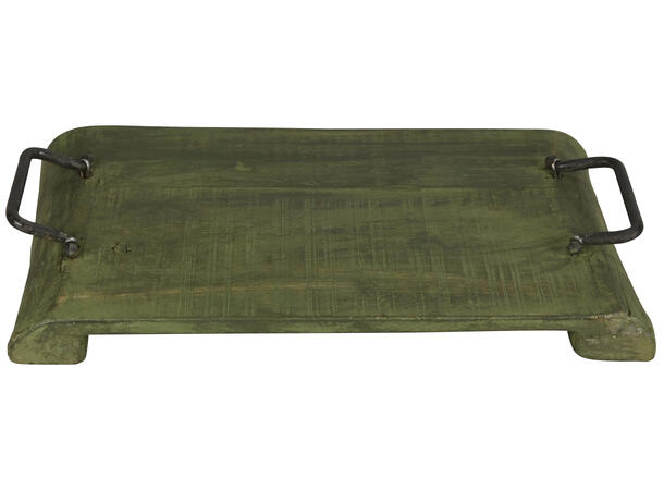 Brett grøn resirkulert m/håndtak 38x25cm 