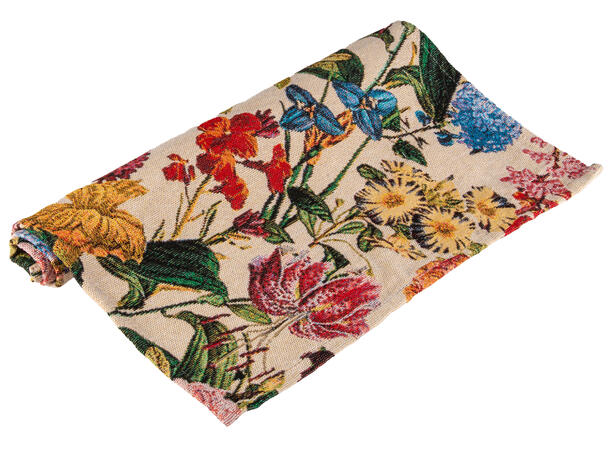 Brikke Jaquard blomstret 33x48cm 40% bomull. 60 % polyester 