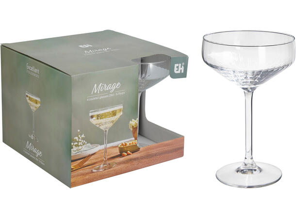 Coctailglass h:16cm 300 ml 4 stk 