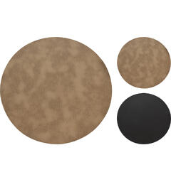 Dekkebrikke sand/sort PU 38cm 2ass Forpk 24stk