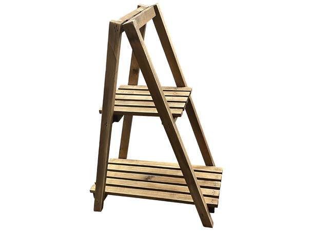 Display stativ av tre 2etg 46x24x68cm Forpk 3stk 