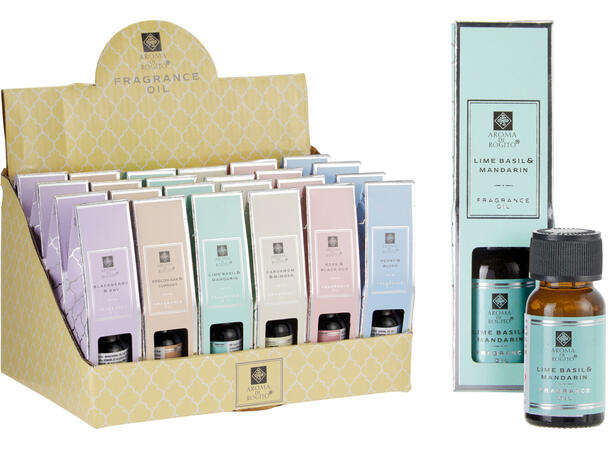 Duftolje 15ml 6ass dufter Display 24stk 