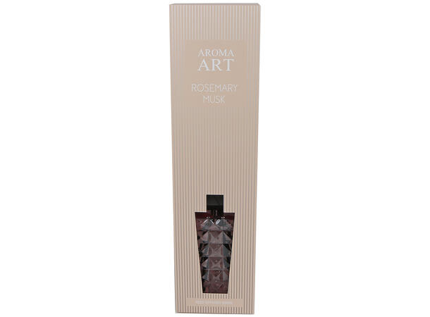 Duftolje rose/musk Stor 800ml 23x23x39cm Med pinner i gaveeske 