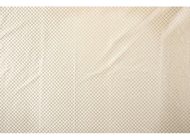 Duk krem diamantprint fløyel 140x240cm Velurpolyester 