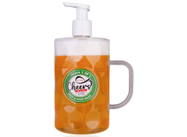 Dusj- og håndsåpe lys Cheers 720ml Bjørk / seder Vegansk Uten parabenerSLES 