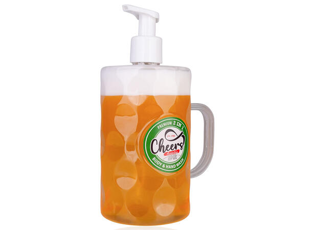 Dusj- og håndsåpe lys Cheers 720ml Bjørk / seder Vegansk Uten parabenerSLES 