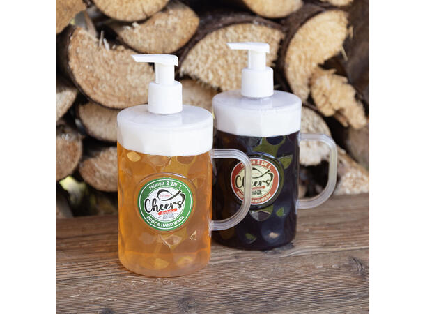 Dusj- og håndsåpe lys Cheers 720ml Bjørk / seder Vegansk Uten parabenerSLES 