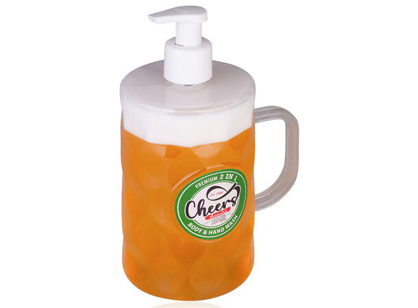 Dusj- og håndsåpe lys Cheers 720ml Bjørk / seder Vegansk Uten parabenerSLES 