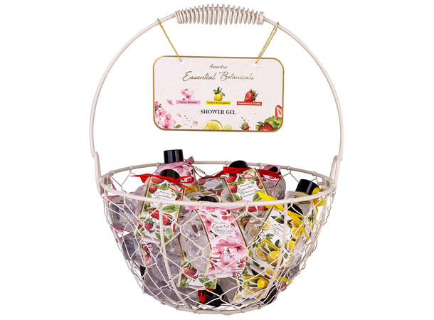 Dusjsåpe flaske 50ml 3ass dufter Display 21stk. Vegansk u/parabener/SLES 