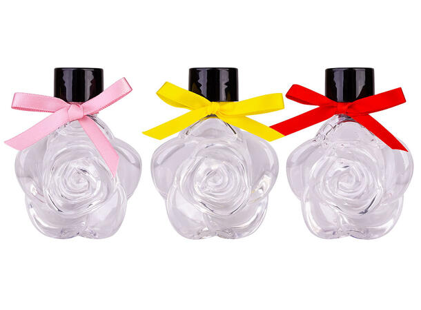 Dusjsåpe flaske 50ml 3ass dufter Display 21stk. Vegansk u/parabener/SLES 