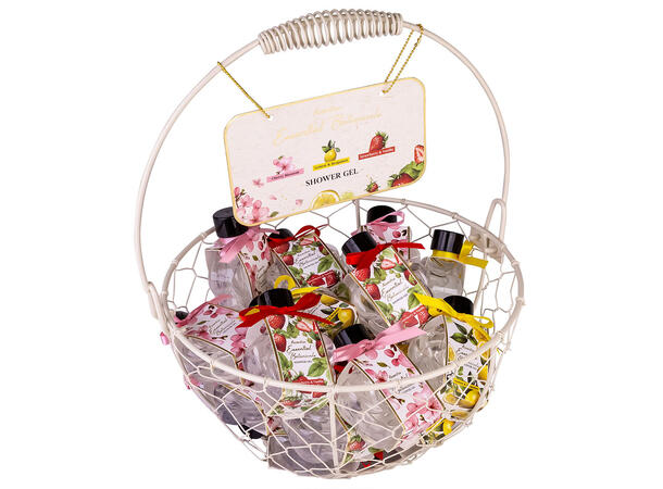 Dusjsåpe flaske 50ml 3ass dufter Display 21stk. Vegansk u/parabener/SLES 