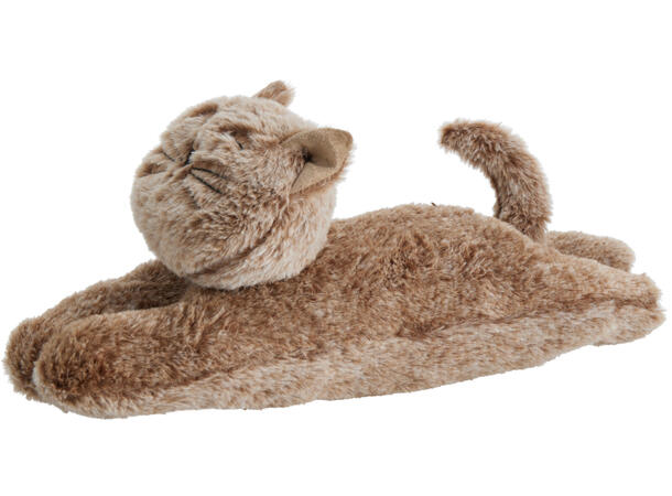 Dørstopper katt 38x14x12cm 3ass 100% polyester i farger: sand brun kaffe 