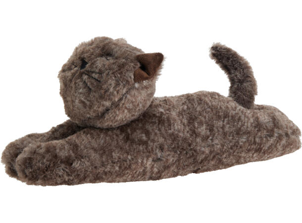 Dørstopper katt 38x14x12cm 3ass 100% polyester i farger: sand brun kaffe 