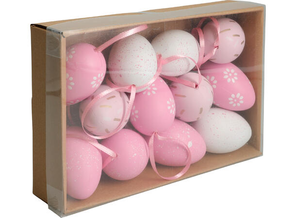 Egg Påskeegg 6cm 5ass 12stk Forpk 10pk Polyester 