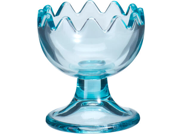 Eggeglass blå,lilla,gul etc h:6cm 6ass 24stk i innerkartong 
