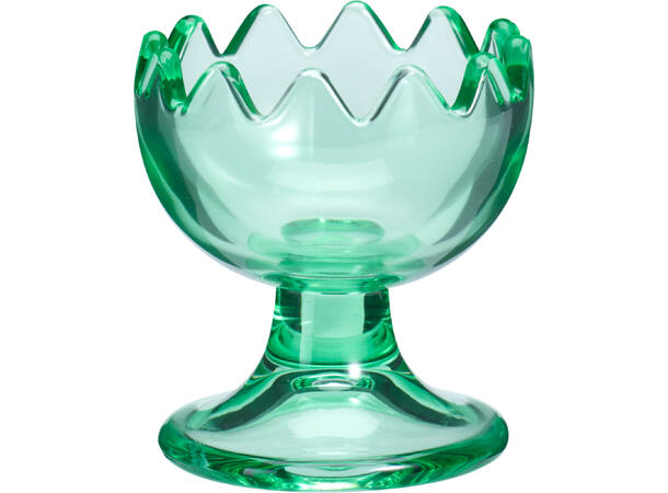 Eggeglass blå,lilla,gul etc h:6cm 6ass 24stk i innerkartong 
