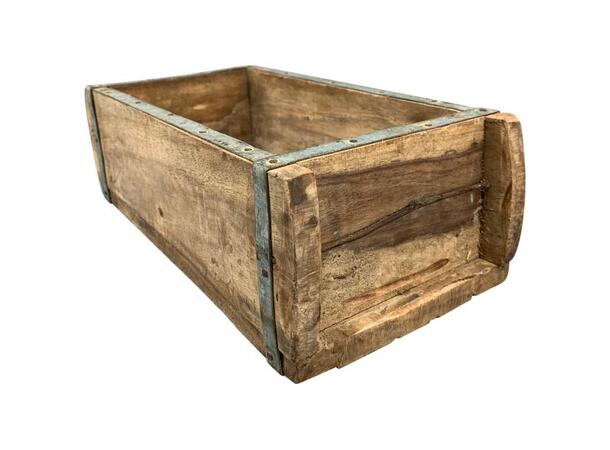 Eske boks antikk tre 32x14x9cm 