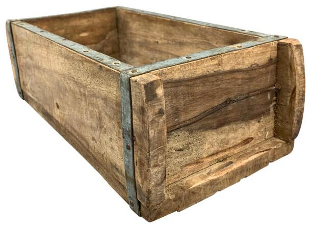 Eske boks antikk tre 32x14x9cm 