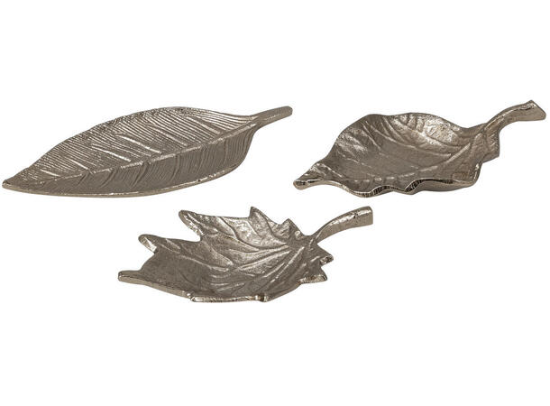 Fat blad sølv aluminium 16,5x11cm 3ass Vekt 80gr 