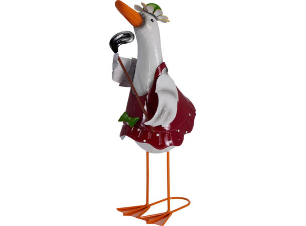 Figur and stående metall 14x36cm 3ass 