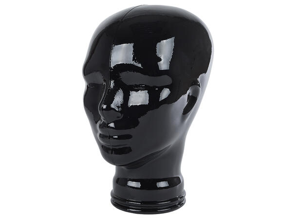 Figur hode glass sort 21x21x29cm Forpakning 4stk 