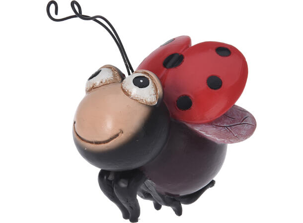 Figur insekt henge til potte 8x5cm 4ass 24 stk i display. Polystone 