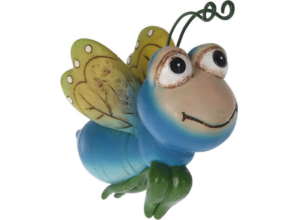 Figur insekt henge til potte 8x5cm 4ass 24 stk i display. Polystone 