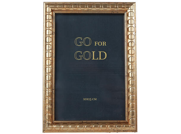 Fotoramme antikk gull 15x10x1,5cm 