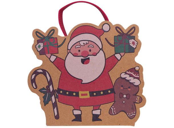 Gaveeske papir julemotiv 11x9x11cm 4ass Forpk 48stk 