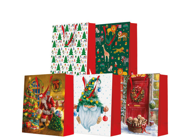 Gavepose Assorterte 26,5x13x33,5 5ass Forpk 10stk 