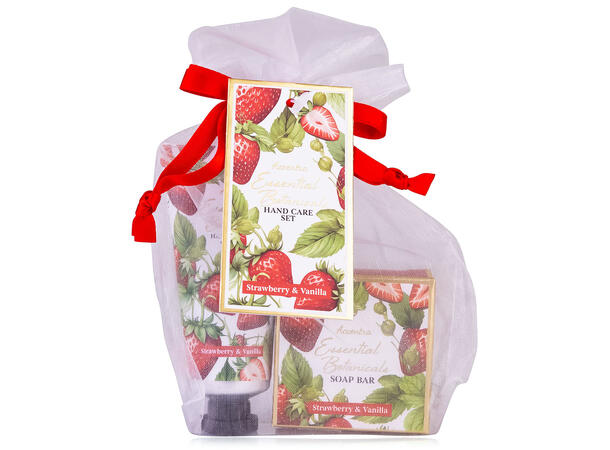 Gavesett pose hånd/neglkrem såpe 3ass Display 18stk Vegansk Uten m.olje/parab 