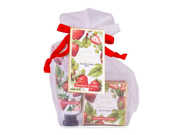 Gavesett pose hånd/neglkrem såpe 3ass Display 18stk Vegansk Uten m.olje/parab 