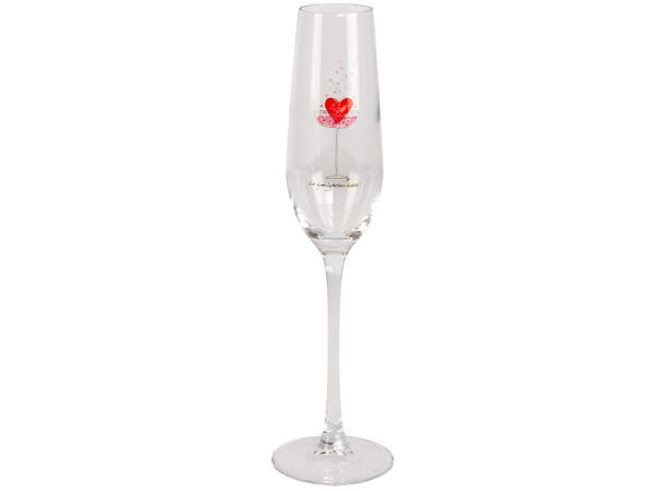 Glass champagne Kjærligheten 24cm Illustrasjon: Sølje Bergman 