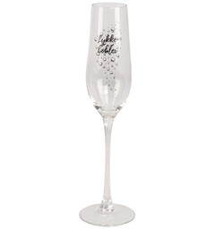 Glass champagne Lykkebobler 24cm