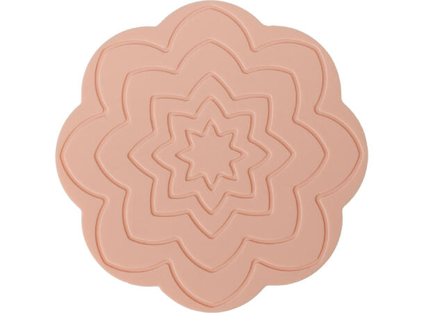 Glassbrikker silikon ass blomster 6stk 