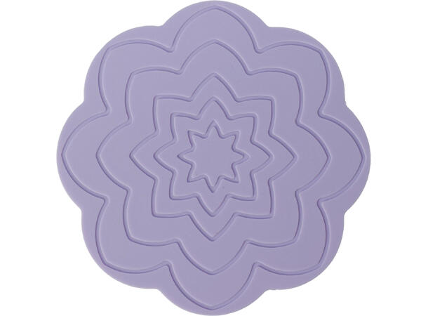 Glassbrikker silikon ass blomster 6stk 